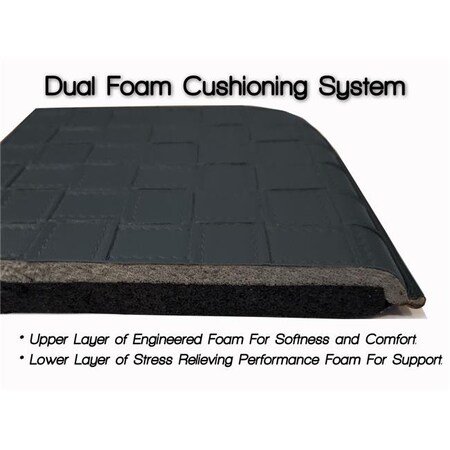 Con-Tact Brand Con-Tact Brand 03F-CFM011-04 Dual Foam Anti-Fatigue Mat; Basketweave Charcoal 03F-CFM011-04